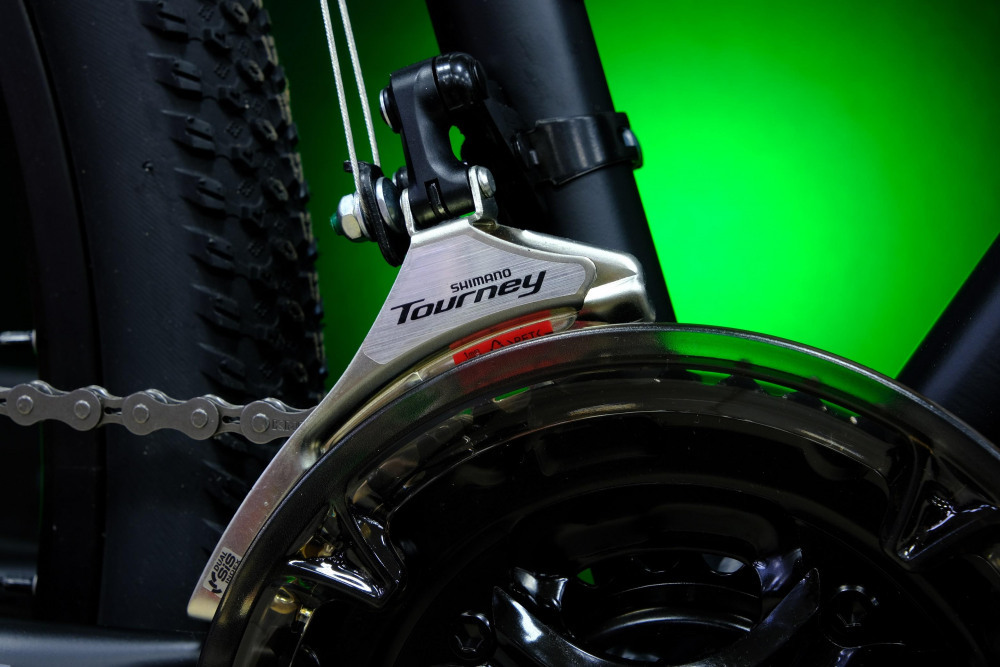 Lorak 2.0 Матовый Чёрный/Зелёный рама 21 (на рост 183-190) (27.5)