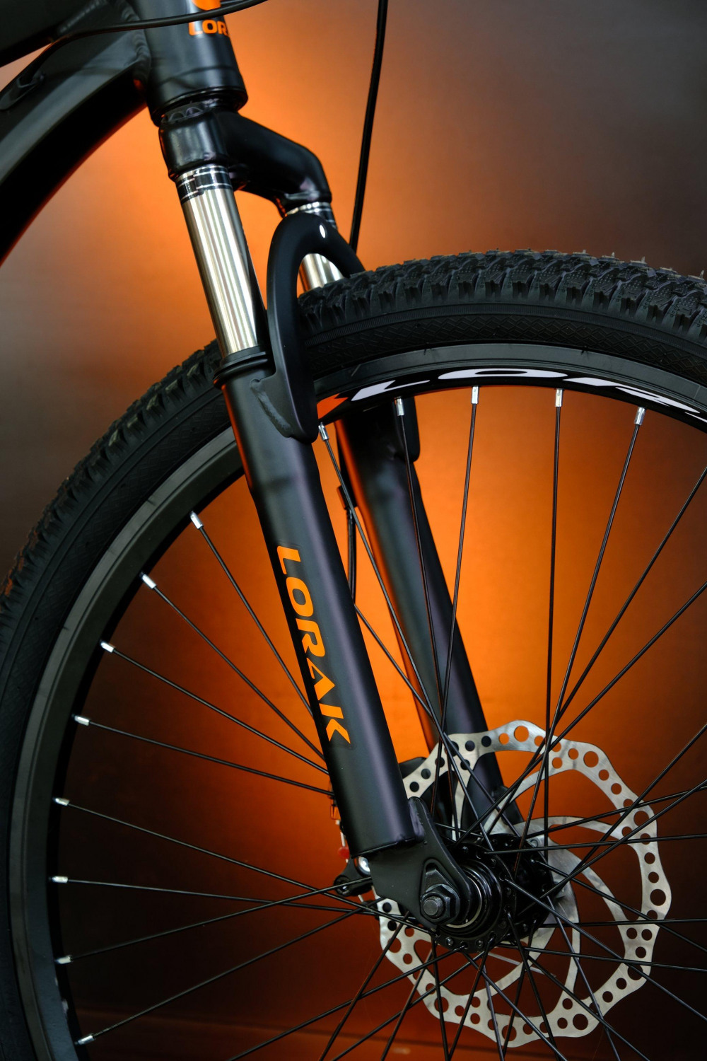 LORAK Fast 24 Матовый Чёрный/Оранжевый