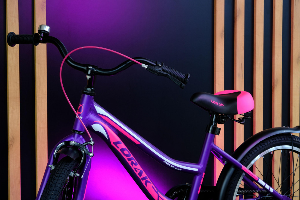 LORAK JUNIOR 20 Girl Black Матовый Фиолетовый/Розовый